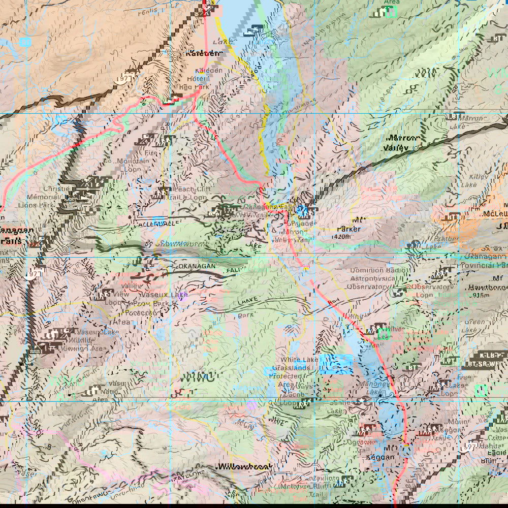 Okanagan Falls BC - Destination Map - Backroad Maps
