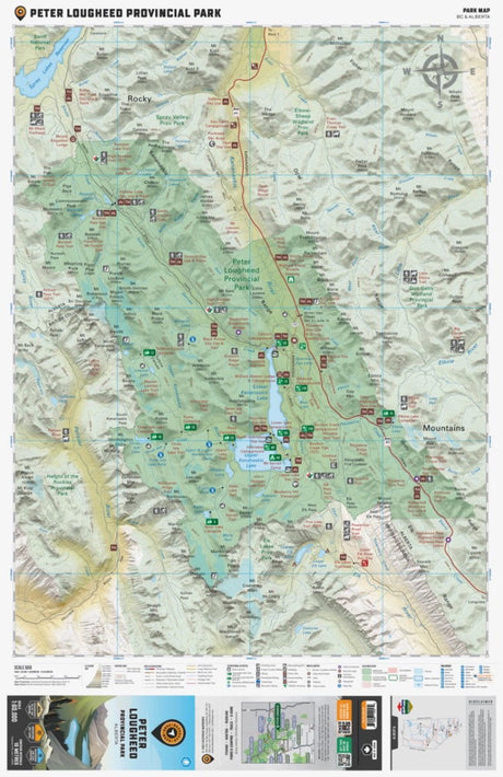 Peter Lougheed Provincial Park Alberta - Park Map - Backroad Maps