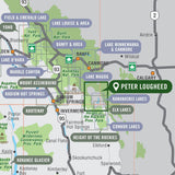 Peter Lougheed Provincial Park Alberta - Park Map - Backroad Maps