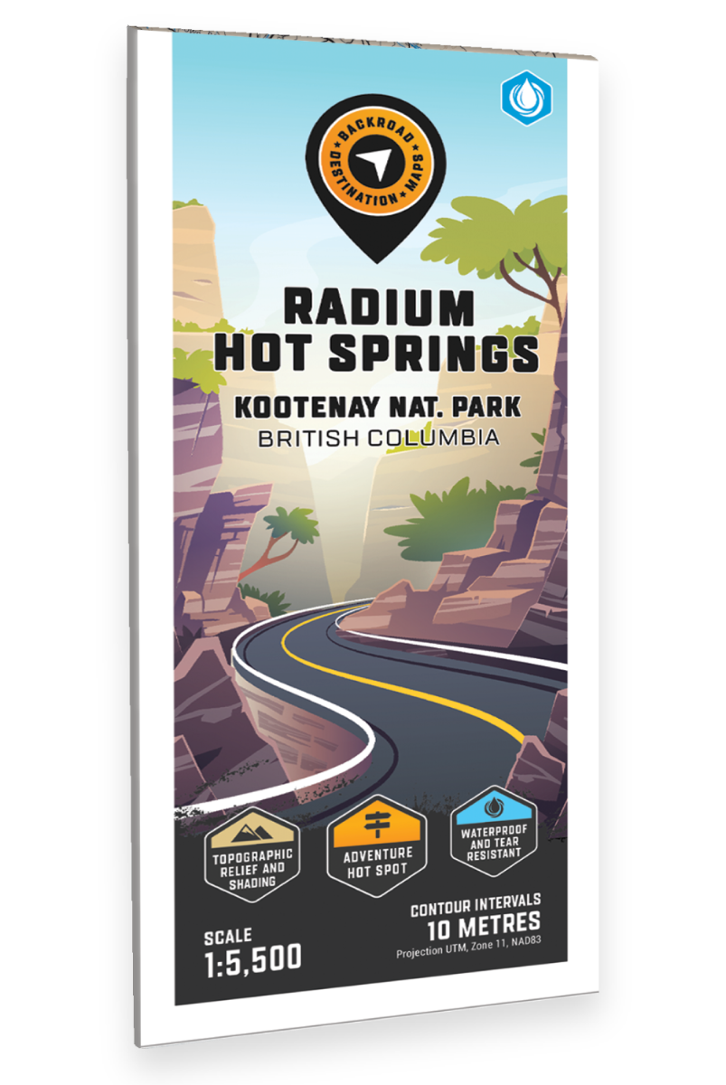 Radium Hot Springs (Kootenay National Park BC) - Destination Map - Backroad Maps