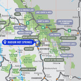 Radium Hot Springs (Kootenay National Park BC) - Destination Map - Backroad Maps