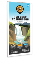 Red Deer to Nordegg, Alberta - Destination Map - Backroad Maps