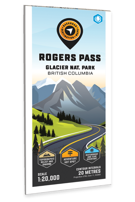 Rogers Pass (Glacier National Park, BC) - Destination Map - Backroad Maps
