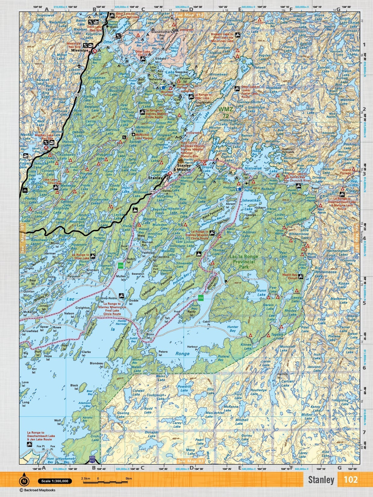 SKSK102 Wall Map - Stanley - 