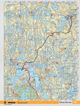 SKSK104 Wall Map - Pelican Narrows - Backroad Maps