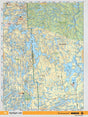 SKSK105 Wall Map - Kipahigan Lake - Backroad Maps