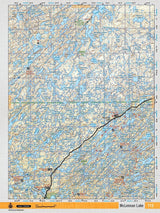 SKSK112 Wall Map - McLennan Lake - Backroad Maps