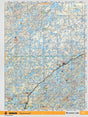 SKSK112 Wall Map - McLennan Lake - Backroad Maps