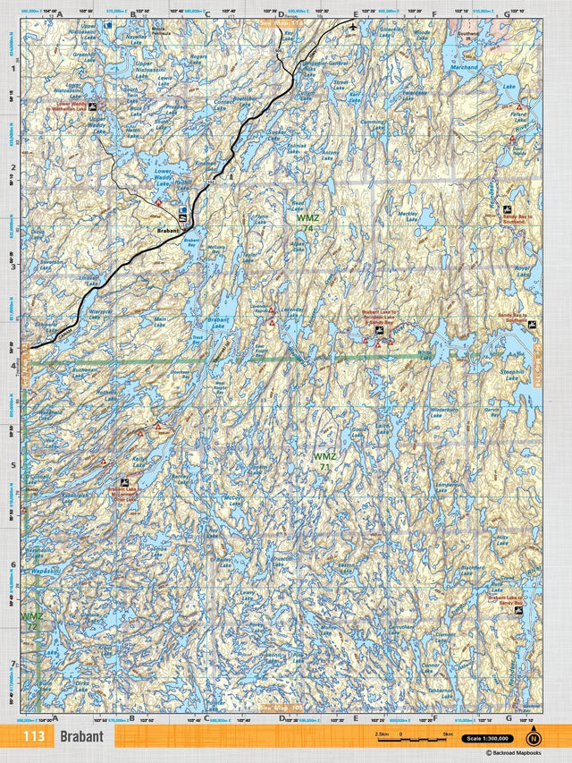 SKSK113 Wall Map - Brabant - 