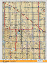 SKSK18 Wall Map - Milestone - Backroad Maps