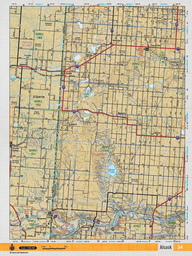 SKSK34 Wall Map - Alask - 