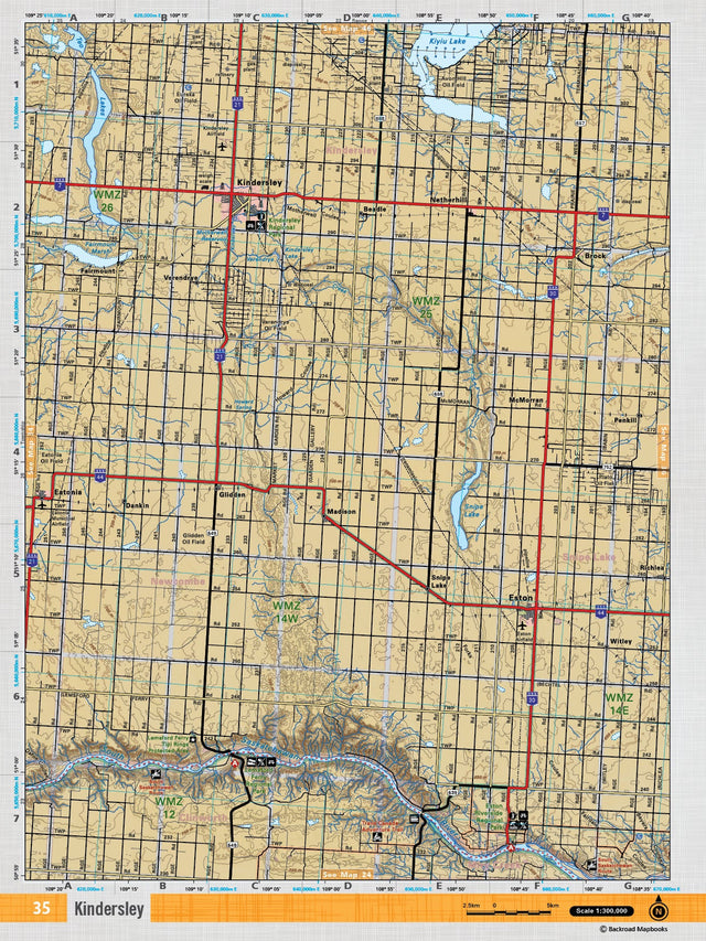 SKSK35 TOPO - Kindersley - TOPO Map