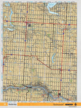 SKSK35 Wall Map - Kindersley - 