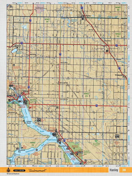 SKSK38 Wall Map - Hanley - 