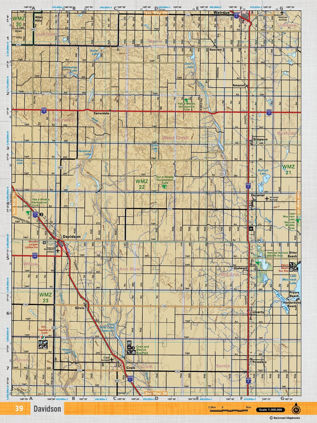 SKSK39 TOPO Map - Davidson - Backroad Maps