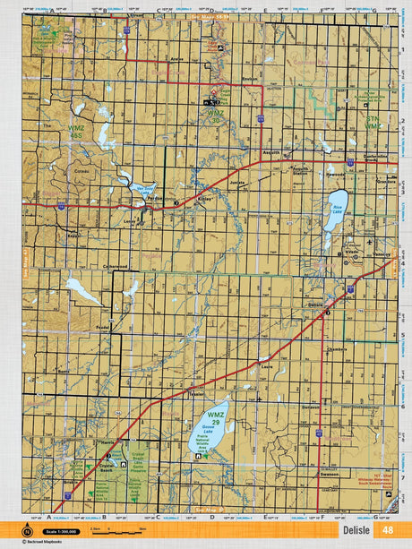 SKSK48 TOPO Map - Delisle - Backroad Maps