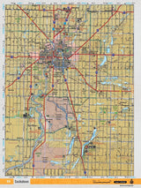 SKSK49 Wall Map - Saskatoon - Backroad Maps