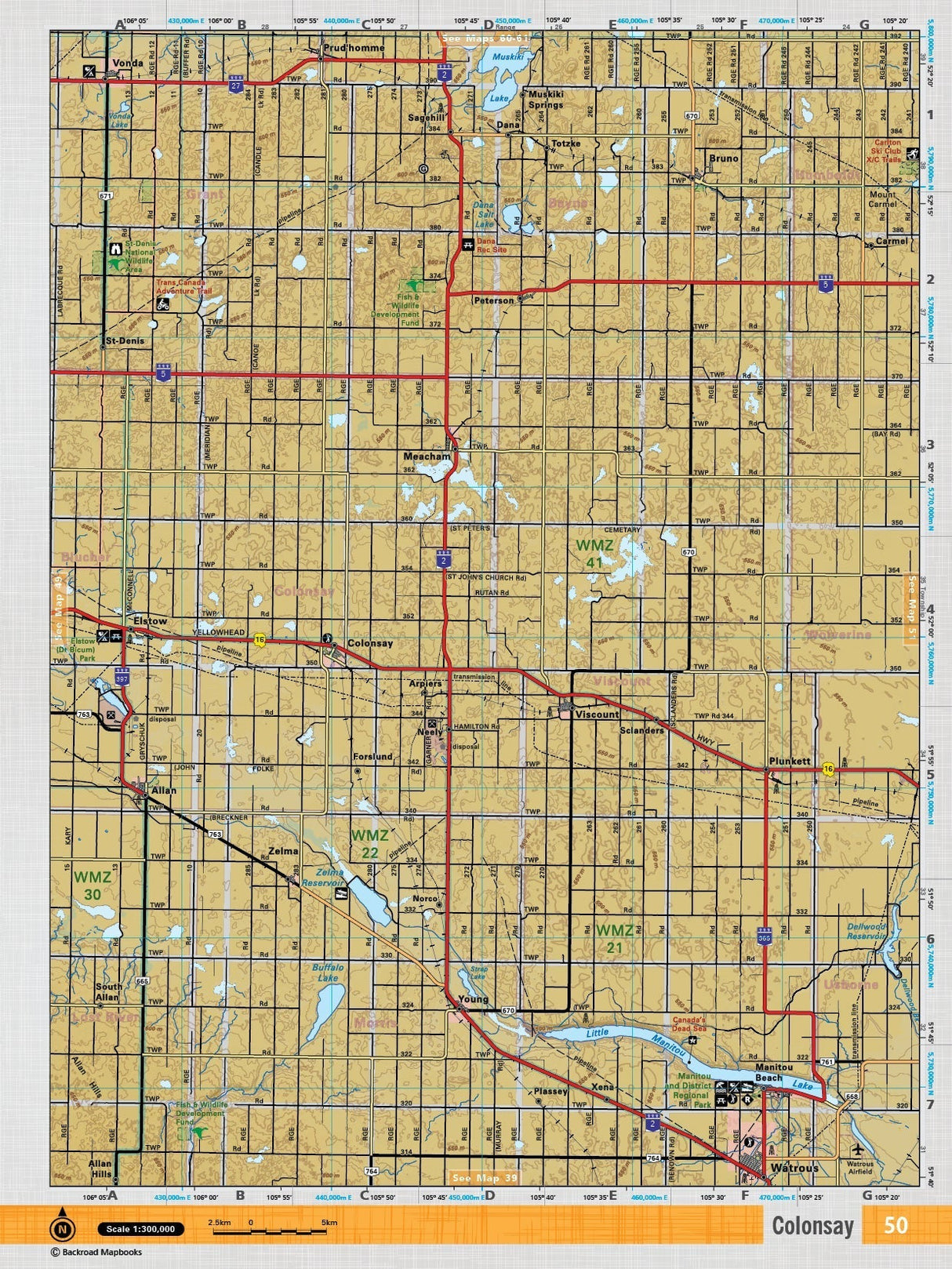 SKSK50 Wall Map - Colonsay - 