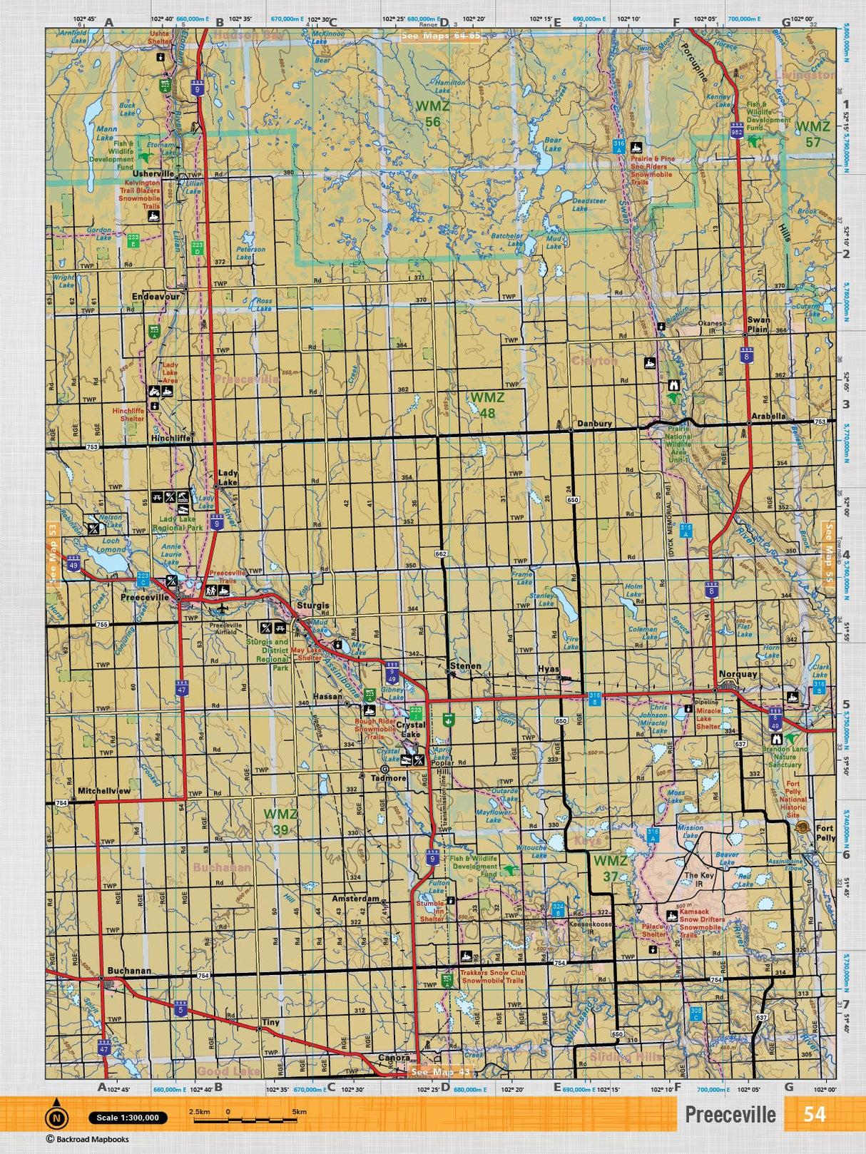 SKSK54 TOPO - Preeceville - TOPO Map