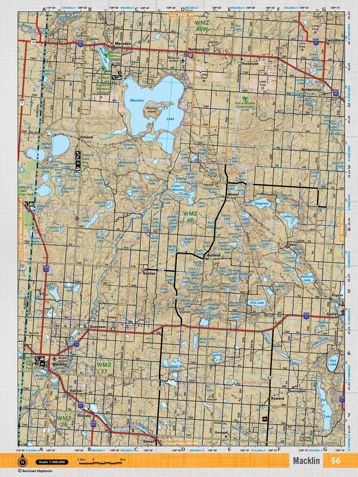 SKSK56 Wall Map - Macklin - 