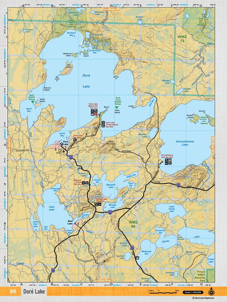 SKSK89 TOPO Map - Dore Lake - Backroad Maps
