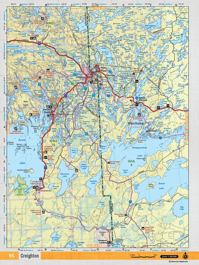 SKSK95 Wall Map - Creighton - Backroad Maps