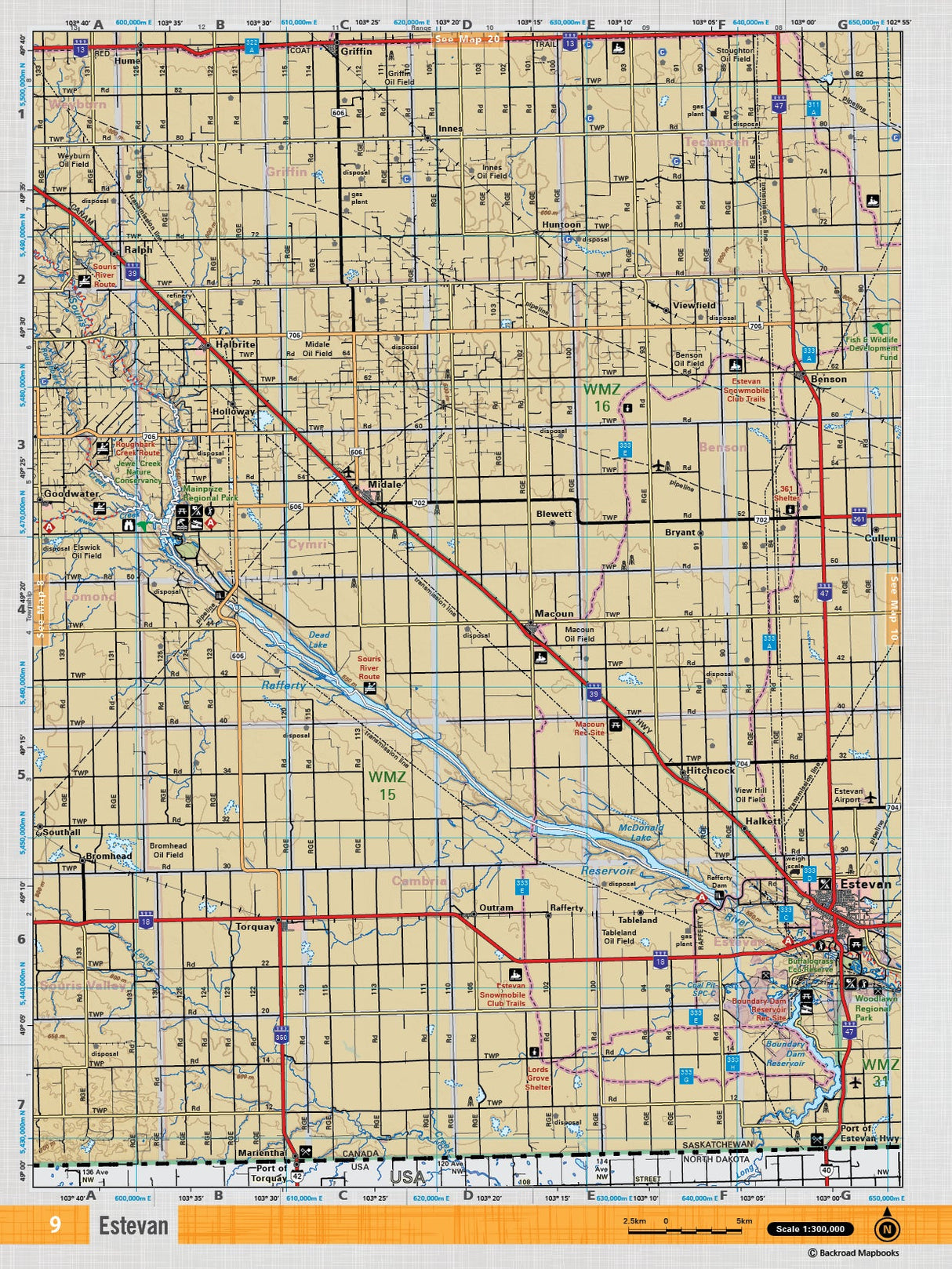 SKSK9 TOPO - Estevan - TOPO Map