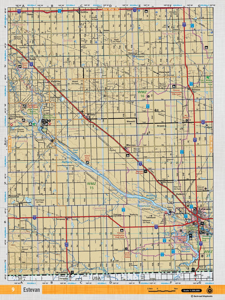 SKSK9 TOPO - Estevan - TOPO Map