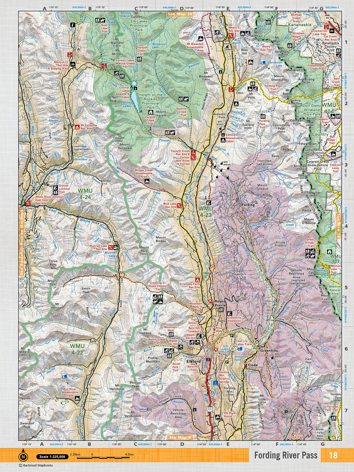 SOAB18 TOPO Map - Fording River Pass - Backroad Maps