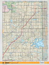 SOAB26 Wall Map - Schuler - Backroad Maps
