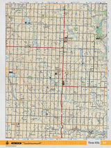 SOAB54 Wall Map - Three Hills - Backroad Maps