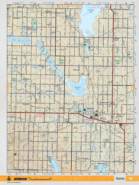 SOAB56 TOPO Map - Hanna - Backroad Maps