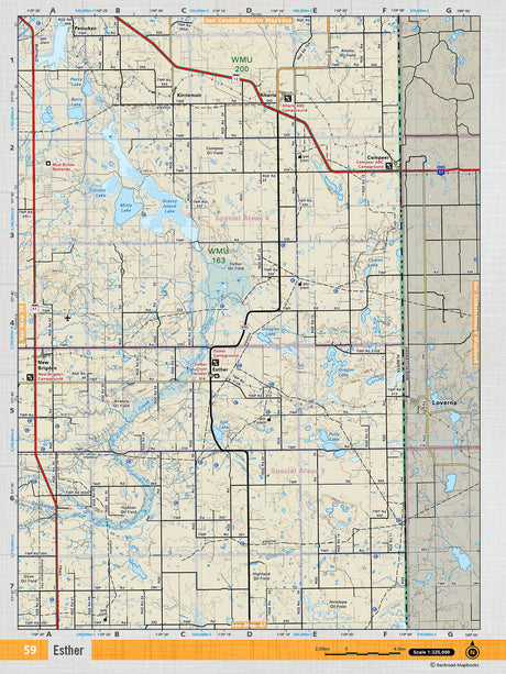 SOAB59 TOPO Map - Esther - Backroad Maps