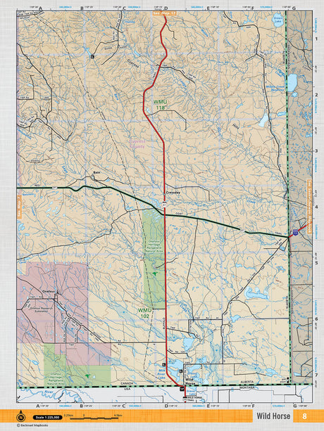 SOAB8 TOPO Map - Wild Horse - Backroad Maps