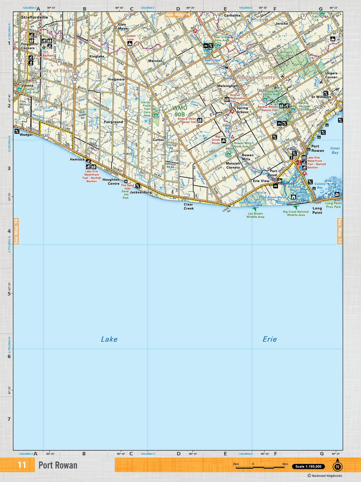 SOON11 TOPO Map - Port Rowan - Backroad Maps