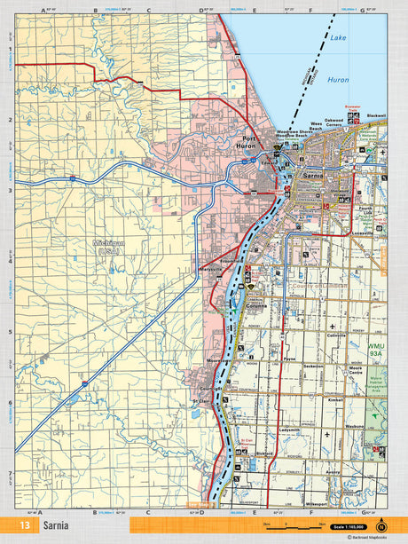 SOON13 TOPO Map - Sarnia - Backroad Maps
