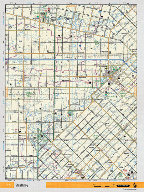 SOON15 TOPO Map - Strathroy - Backroad Maps
