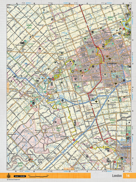 SOON16 TOPO Map - London - Backroad Maps