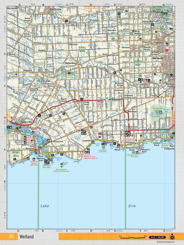 SOON21 Wall Map - Welland - Backroad Maps