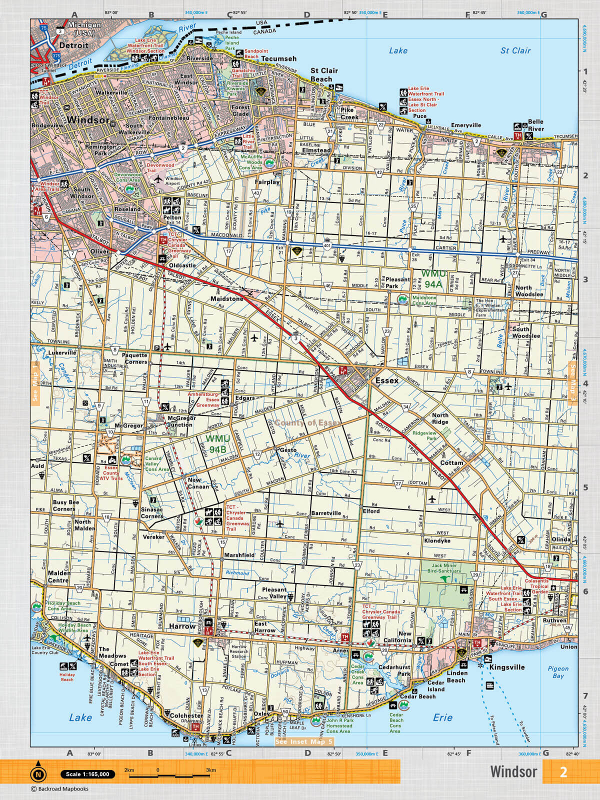 SOON2 Wall Map - Windsor - Backroad Maps