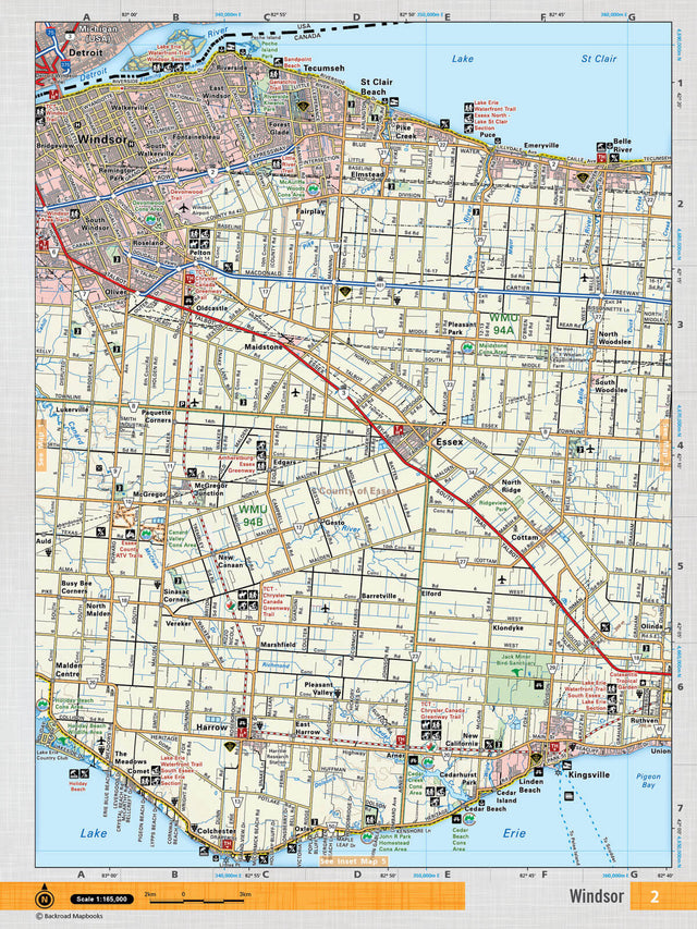 SOON2 Wall Map - Windsor - Backroad Maps