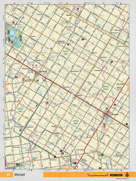 SOON33 TOPO Map - Mitchell - Backroad Maps