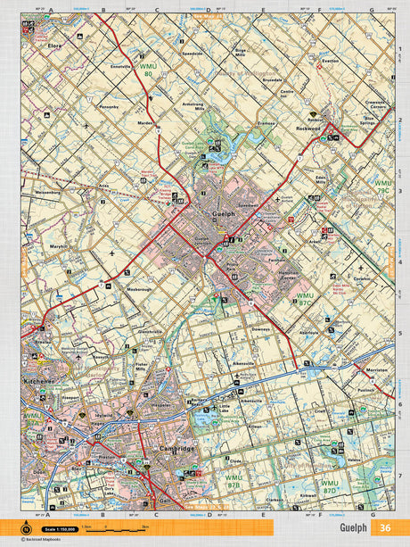 SOON36 TOPO Map - Guelph - Backroad Maps