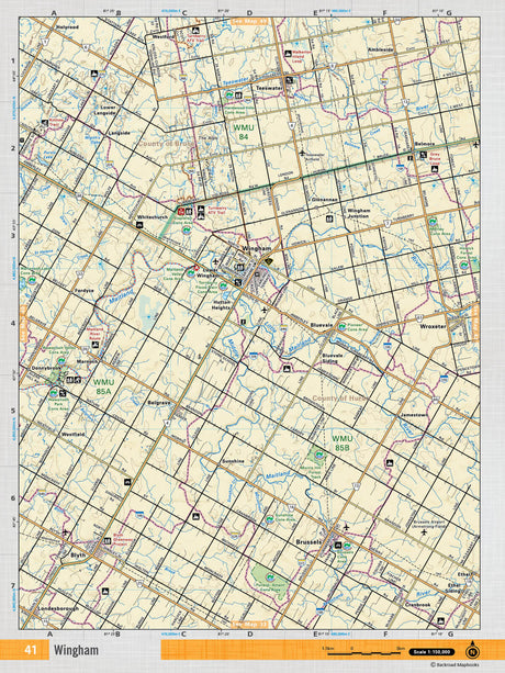 SOON41 TOPO Map - Wingham - Backroad Maps