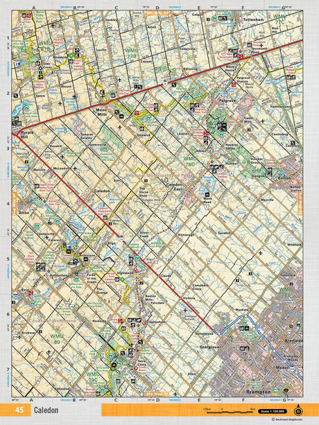 SOON45 TOPO Map - Caledon - Backroad Maps