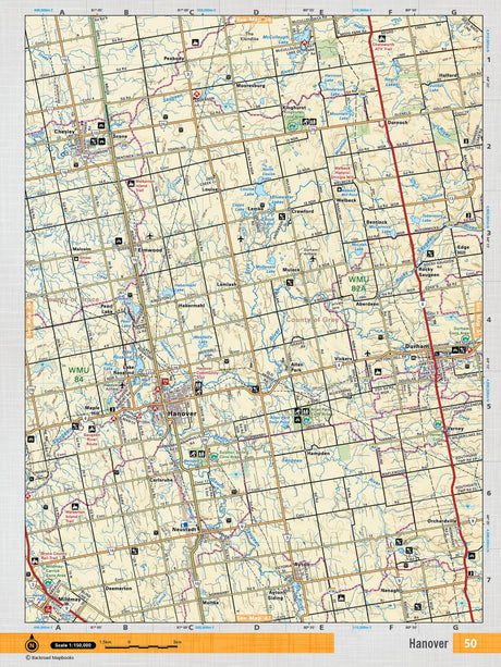 SOON50 TOPO Map - Hanover - Backroad Maps