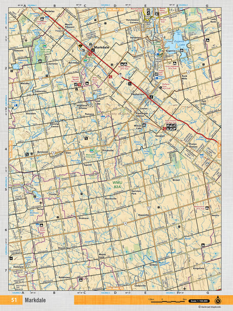 SOON51 Wall Map - Markdale - 