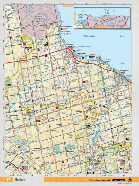 SOON57 TOPO Map - Meaford - Backroad Maps