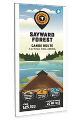 Sayward Forest Canoe Route BC - Destination Map - Backroad Maps