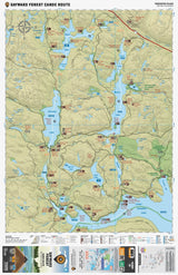 Sayward Forest Canoe Route BC - Destination Map - Backroad Maps